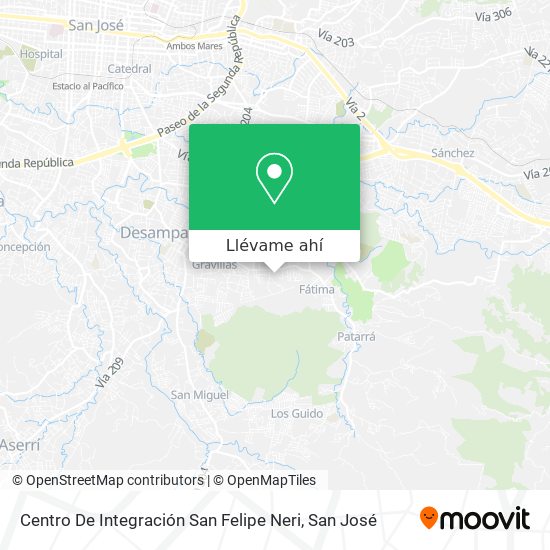 Mapa de Centro De Integración San Felipe Neri