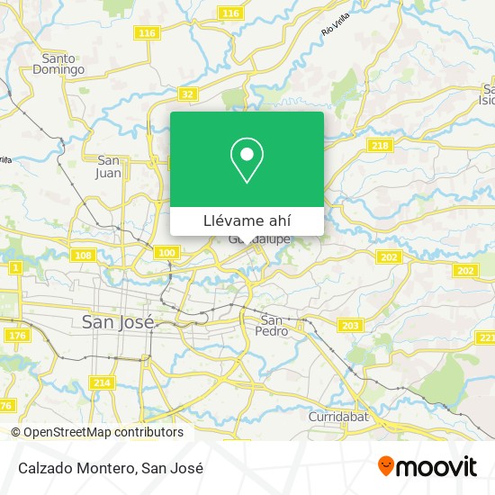 Mapa de Calzado Montero