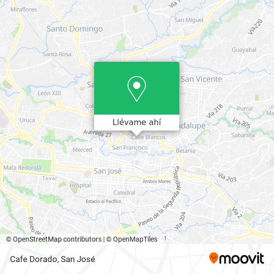 Mapa de Cafe Dorado