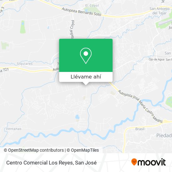 Mapa de Centro Comercial Los Reyes