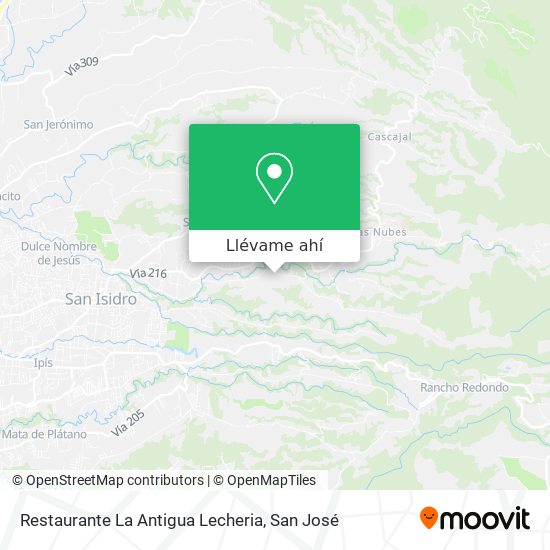 Mapa de Restaurante La Antigua Lecheria