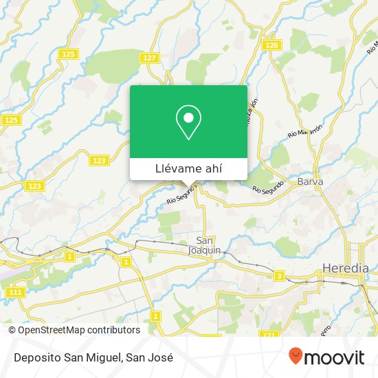 Mapa de Deposito San Miguel