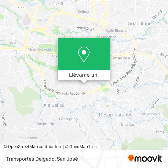 Mapa de Transportes Delgado