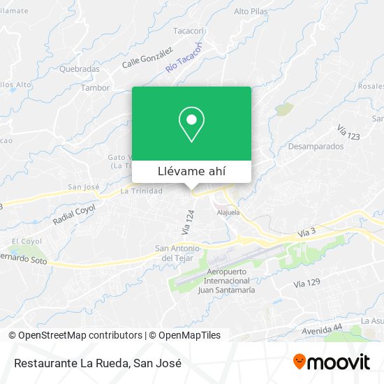 Mapa de Restaurante La Rueda