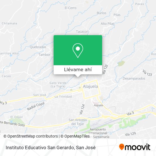 Mapa de Instituto Educativo San Gerardo