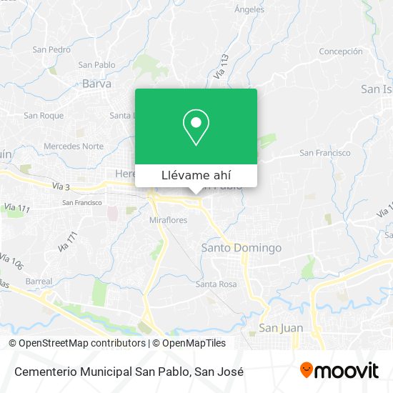 Mapa de Cementerio Municipal San Pablo