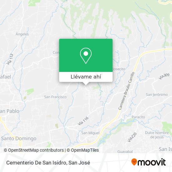 Mapa de Cementerio De San Isidro