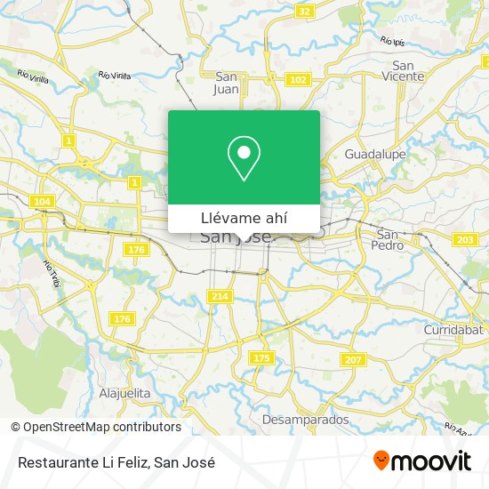 Mapa de Restaurante Li Feliz