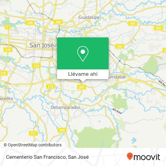 Mapa de Cementerio San Francisco