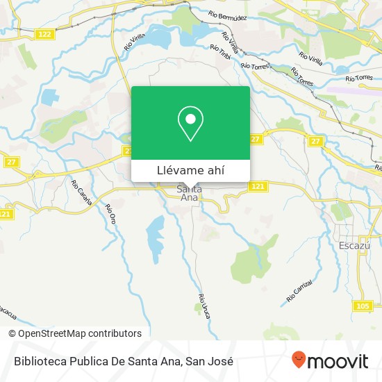Mapa de Biblioteca Publica De Santa Ana