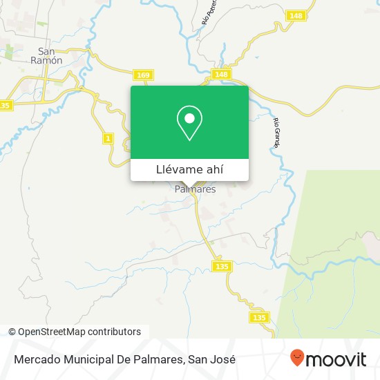 Mapa de Mercado Municipal De Palmares