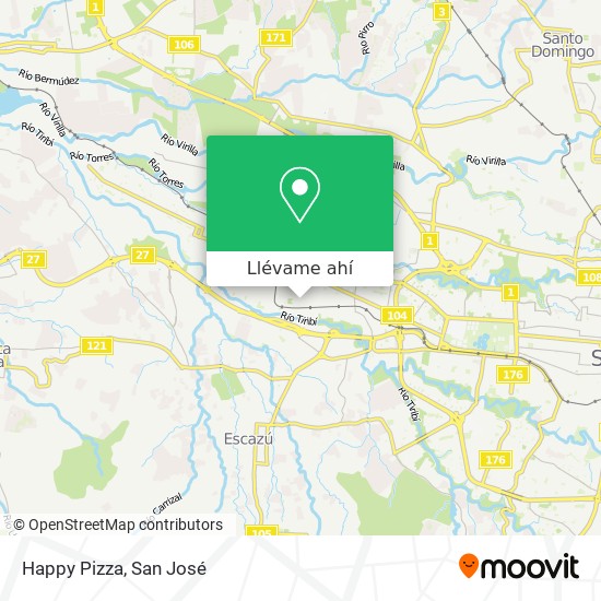 Mapa de Happy Pizza