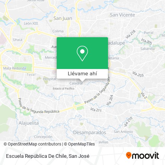 Mapa de Escuela República De Chile