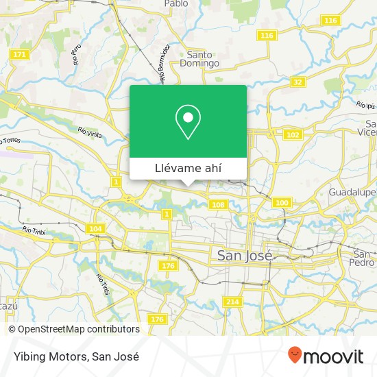 Mapa de Yibing Motors