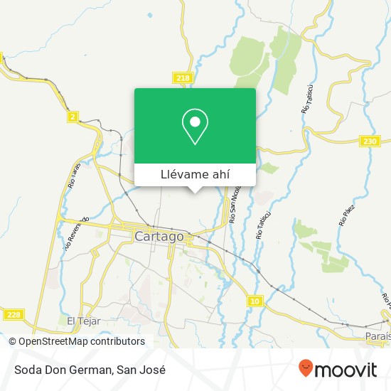 Mapa de Soda Don German
