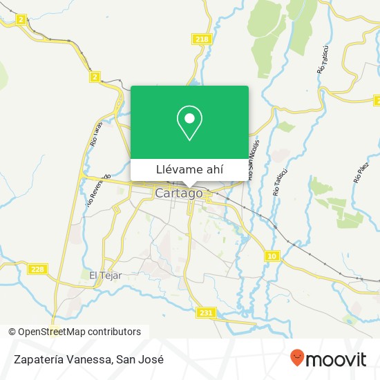 Mapa de Zapatería Vanessa