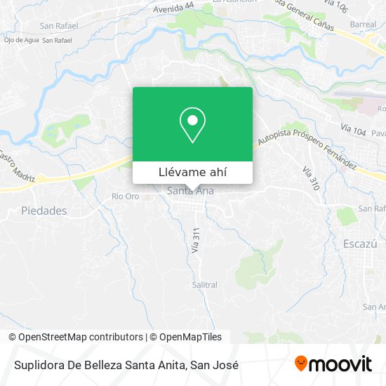 Mapa de Suplidora De Belleza Santa Anita