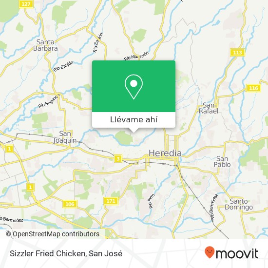 Mapa de Sizzler Fried Chicken