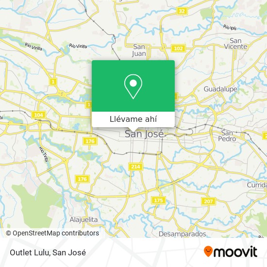 Mapa de Outlet Lulu