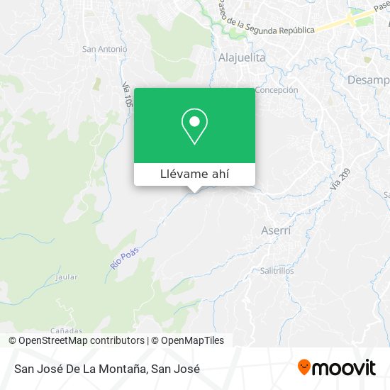 Mapa de San José De La Montaña