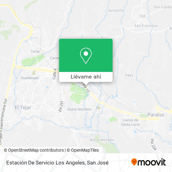 Mapa de Estación De Servicio Los Angeles