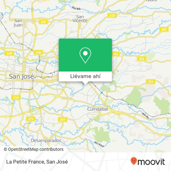 Mapa de La Petite France
