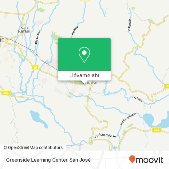 Mapa de Greenside Learning Center