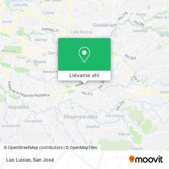 Mapa de Las Luisas