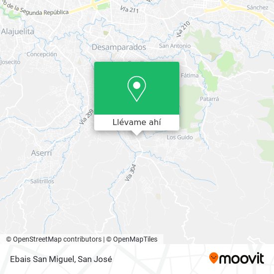 Mapa de Ebais San Miguel