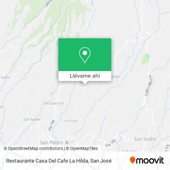 Mapa de Restaurante Casa Del Cafe La Hilda