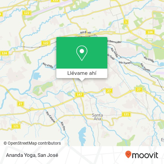 Mapa de Ananda Yoga