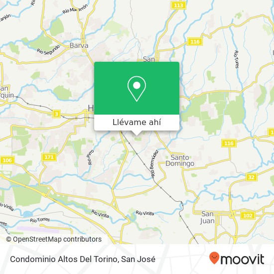 Mapa de Condominio Altos Del Torino