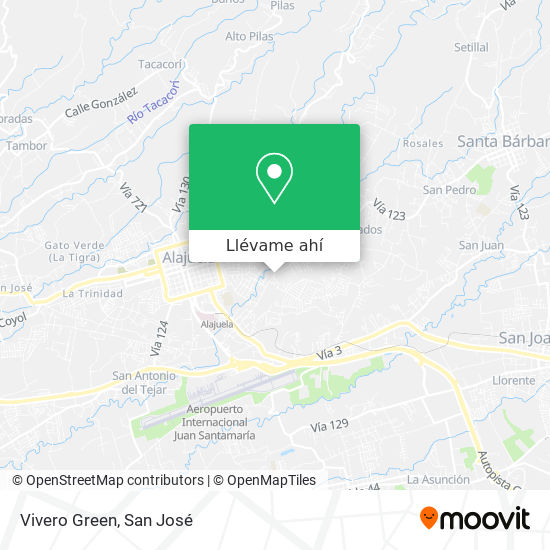 Mapa de Vivero Green