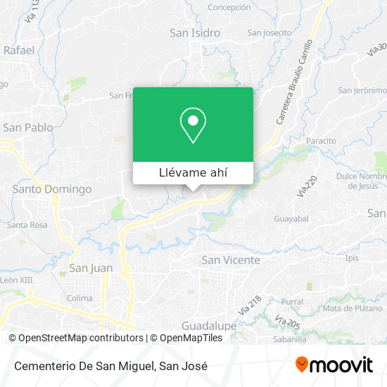 Mapa de Cementerio De San Miguel