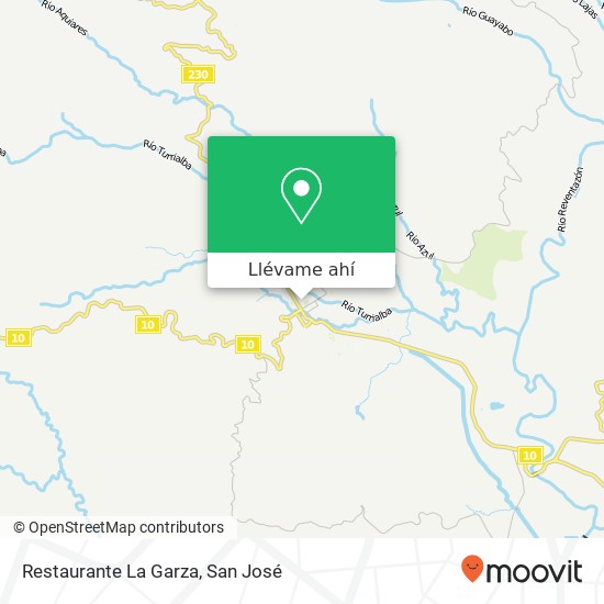 Mapa de Restaurante La Garza