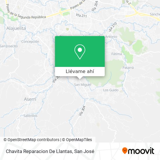 Mapa de Chavita Reparacion De Llantas