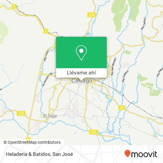 Mapa de Heladeria & Batidos