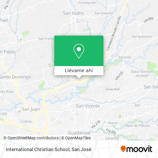 Mapa de International Christian School