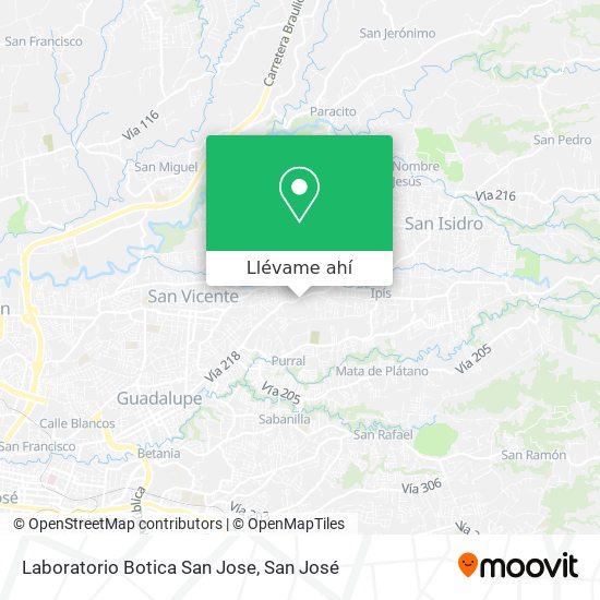 Mapa de Laboratorio Botica San Jose