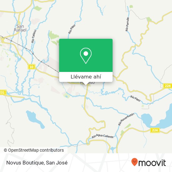 Mapa de Novus Boutique