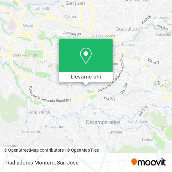 Mapa de Radiadores Montero