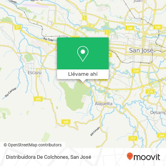 Mapa de Distribuidora De Colchones
