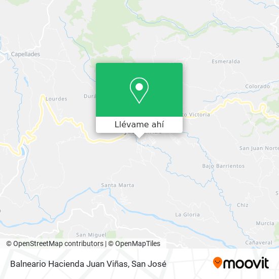 Mapa de Balneario Hacienda Juan Viñas