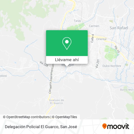 Mapa de Delegación Policial El Guarco