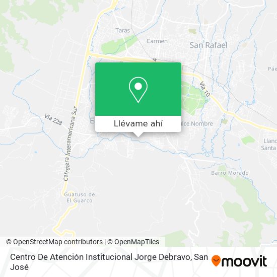 Mapa de Centro De Atención Institucional Jorge Debravo