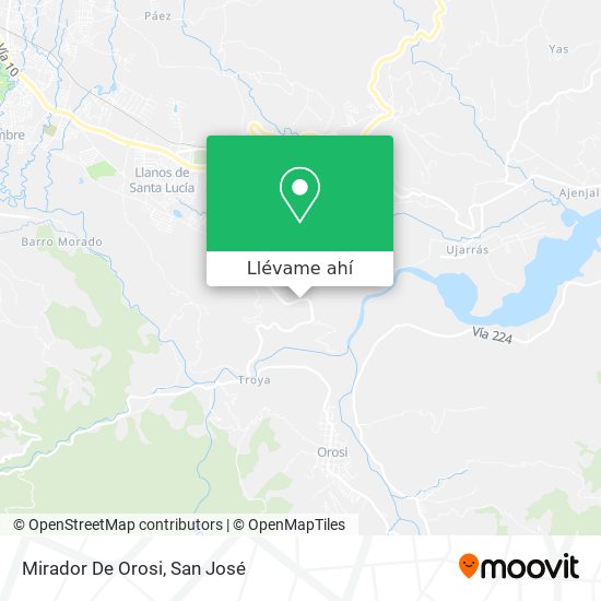 Mapa de Mirador De Orosi