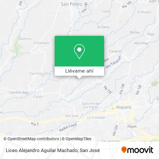 Mapa de Liceo Alejandro Aguilar Machado