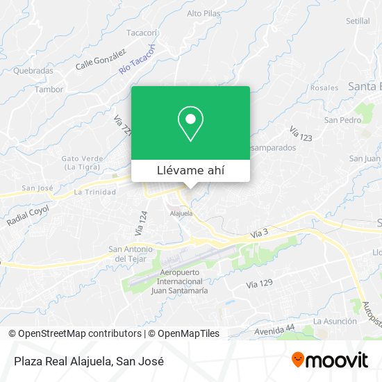 Mapa de Plaza Real Alajuela