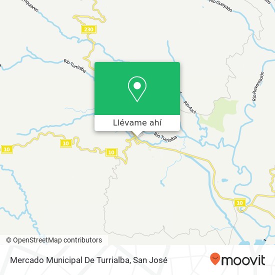 Mapa de Mercado Municipal De Turrialba