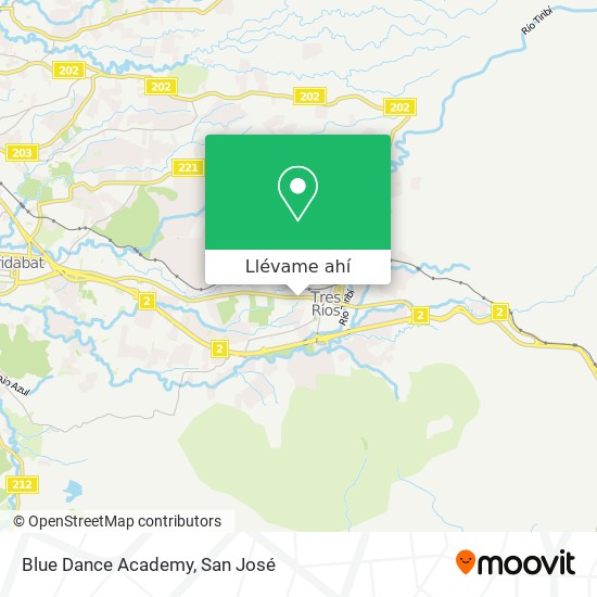 Mapa de Blue Dance Academy